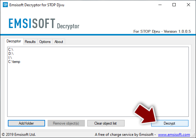 Rançongiciel : utiliser le décrypteur Emsisoft pour STOP/Djvu