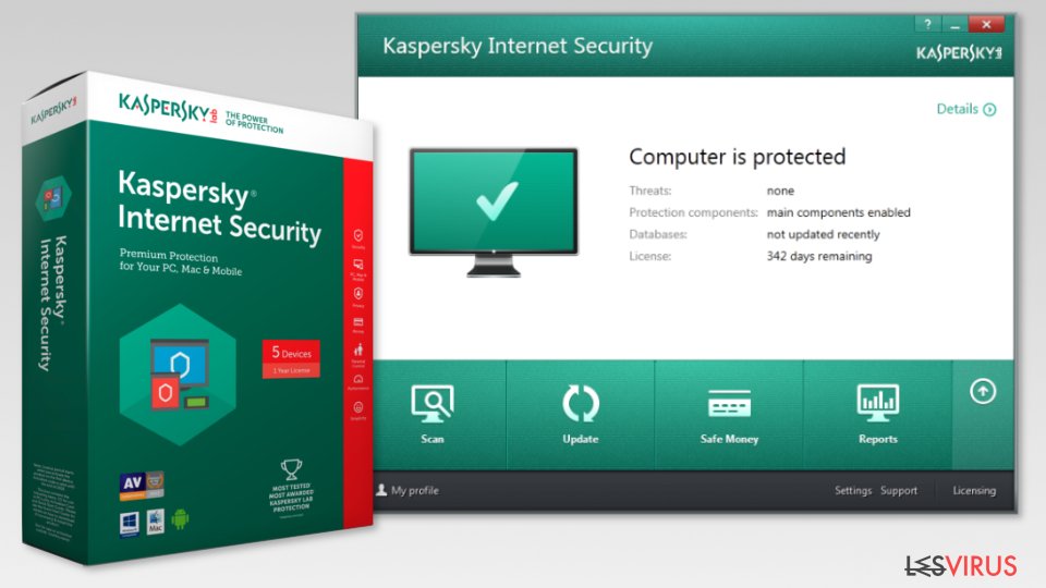 The image of Kaspersky Internet Security