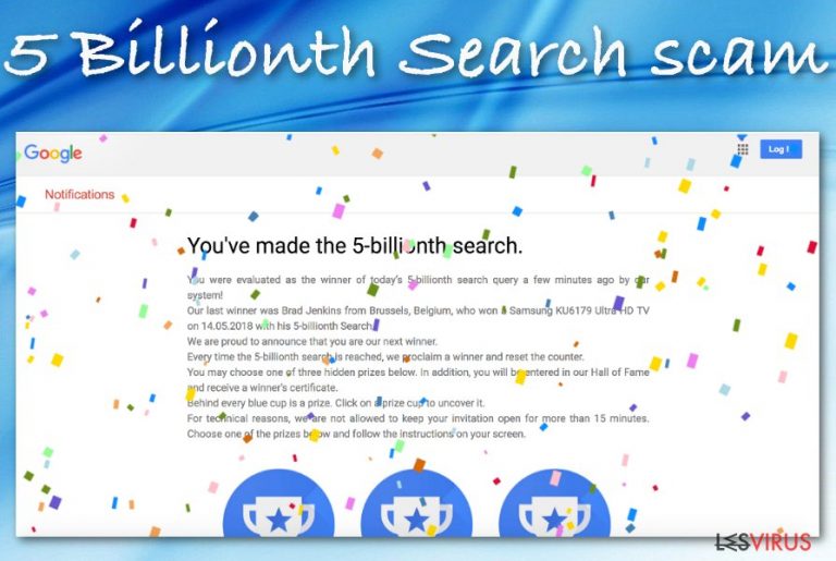 L'arnaque 5 Billionth Search