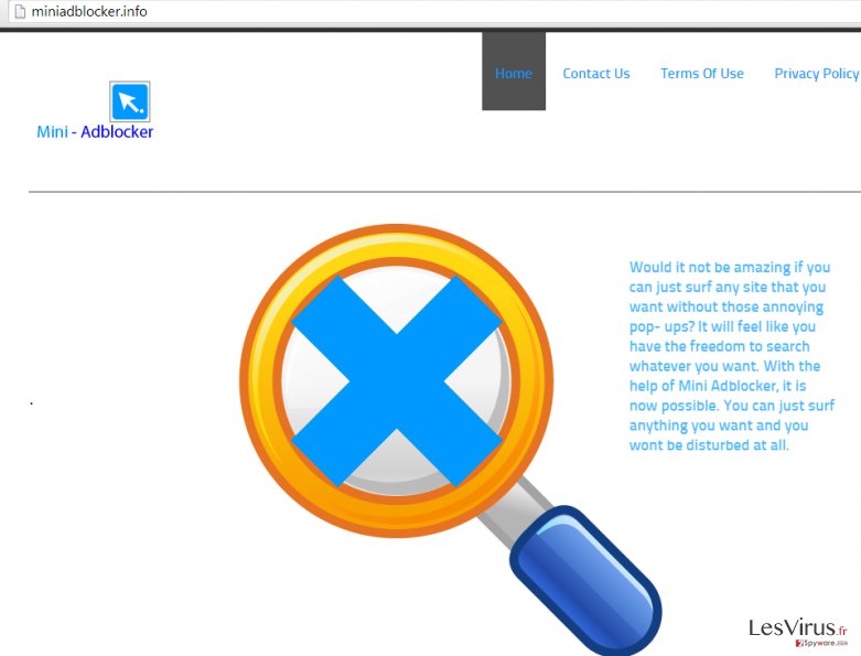 Annonces par Mini Adblocker instantané Annonces par Mini Adblocker instantané