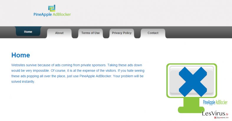 Annonces par PineApple AdBlocker instantané Annonces par PineApple AdBlocker instantané
