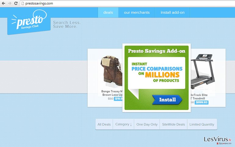 Annonces par PrestoSavings instantané Annonces par PrestoSavings instantané