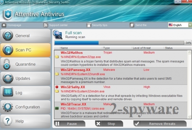 Attentive Antivirus instantané Attentive Antivirus instantané