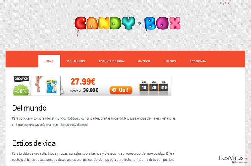 CandyBox adware instantané CandyBox adware instantané