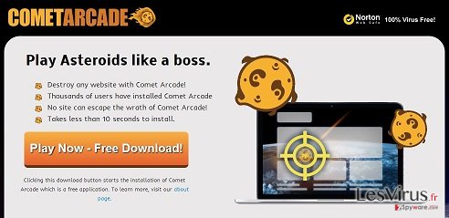 Comet Arcade virus instantané Comet Arcade virus instantané