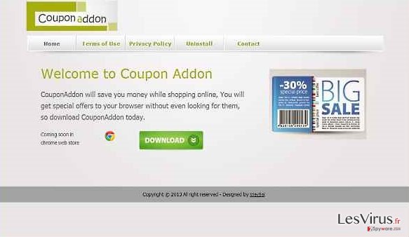 CouponAddon virus instantané CouponAddon virus instantané