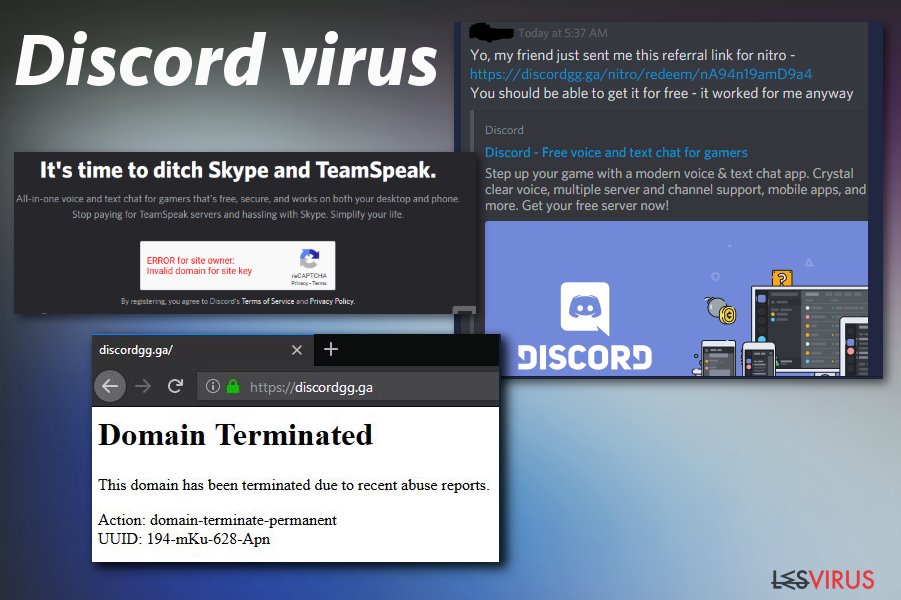 Campagne de phishing du virus Discord