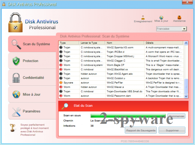 Disk Antivirus Professional instantané Disk Antivirus Professional instantané