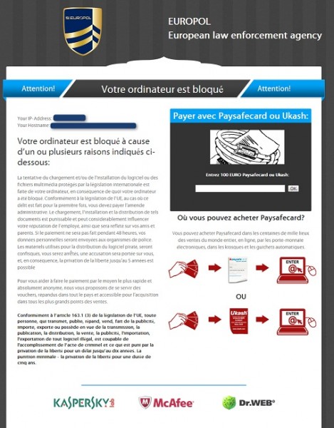 European Law Enforcement agency virus instantané European Law Enforcement agency virus instantané