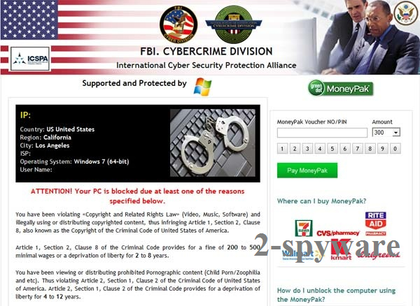 FBI Cybercrime Division virus instantané FBI Cybercrime Division virus instantané