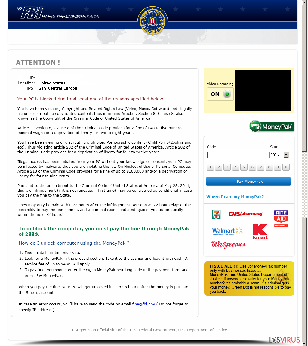 FBI Moneypak instantané FBI Moneypak instantané