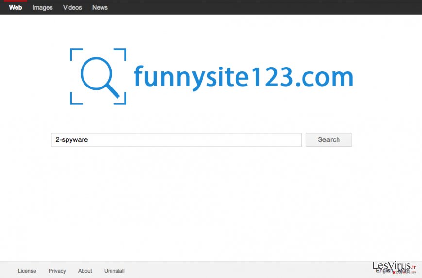 Capture d'écran du site FunnySite123.com Capture d'écran du site FunnySite123.com