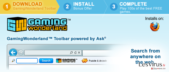 Gaming Wonderland Toolbar instantané Gaming Wonderland Toolbar instantané