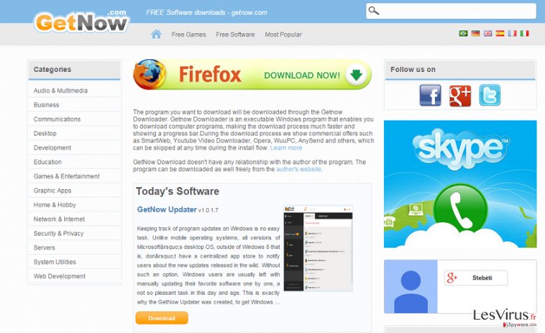 GetNow adware instantané GetNow adware instantané