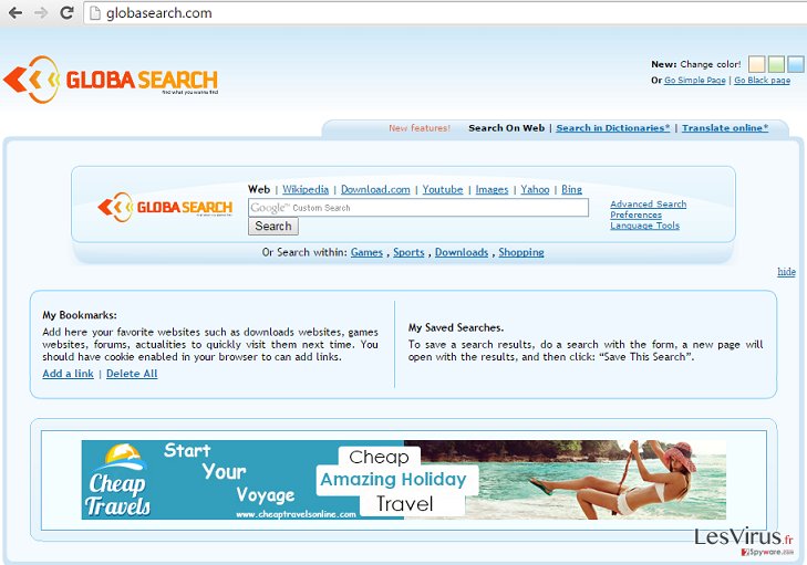 GlobaSearch.com hijack instantané GlobaSearch.com hijack instantané