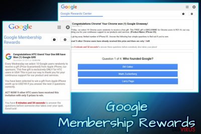 le virus Google Membership Reward