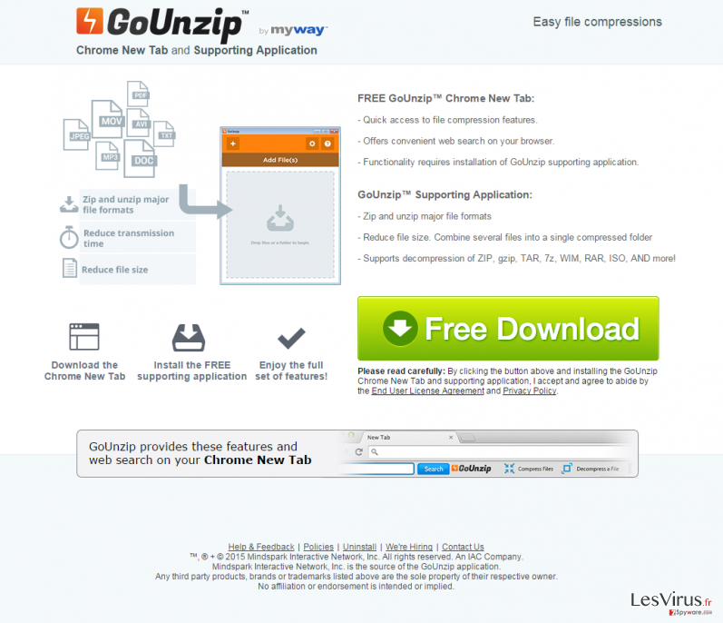 GoUnzip Toolbar instantané GoUnzip Toolbar instantané