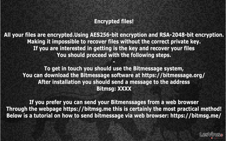 Image du virus rançongiciel HakunaMatata Image du virus rançongiciel HakunaMatata