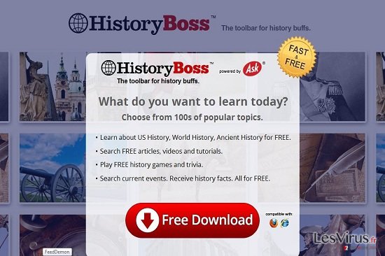 HistoryBoss Toolbar instantané HistoryBoss Toolbar instantané