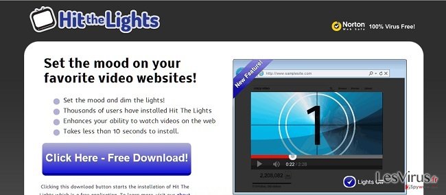 Hit The Lights adware instantané Hit The Lights adware instantané