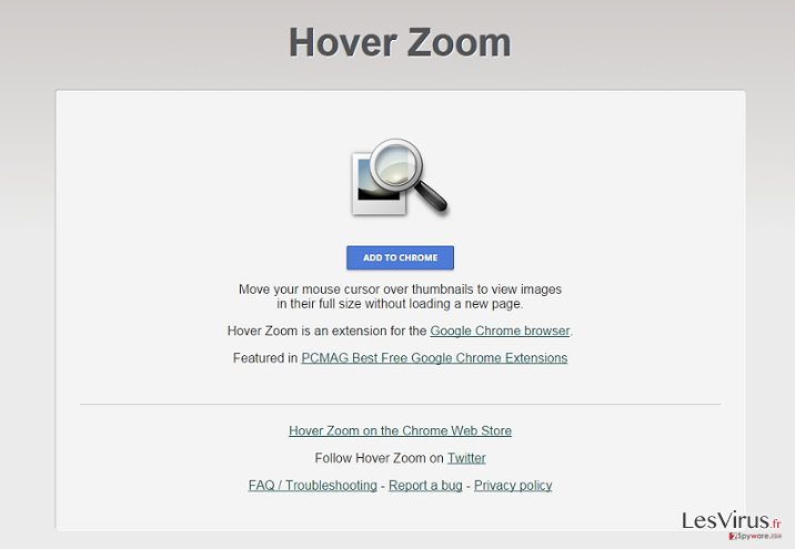 Hover Zoom annonces instantané Hover Zoom annonces instantané
