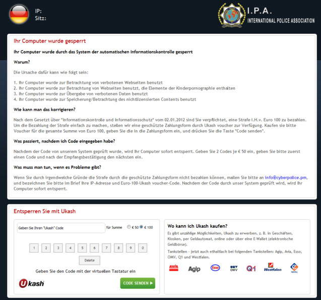 International Police Association virus instantané International Police Association virus instantané