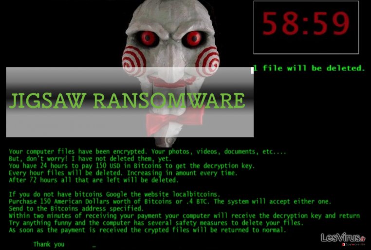 Supprimer Jigsaw virus (Guide d'élimination facile)