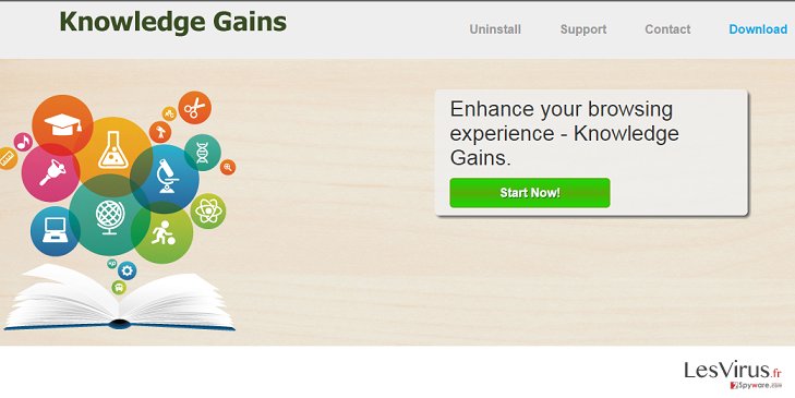 Knowledge Gains adware instantané Knowledge Gains adware instantané