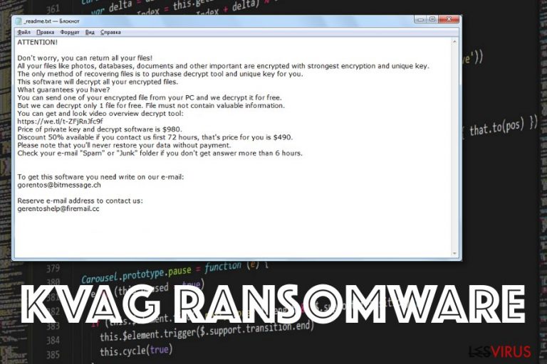 le ransomware Kvag