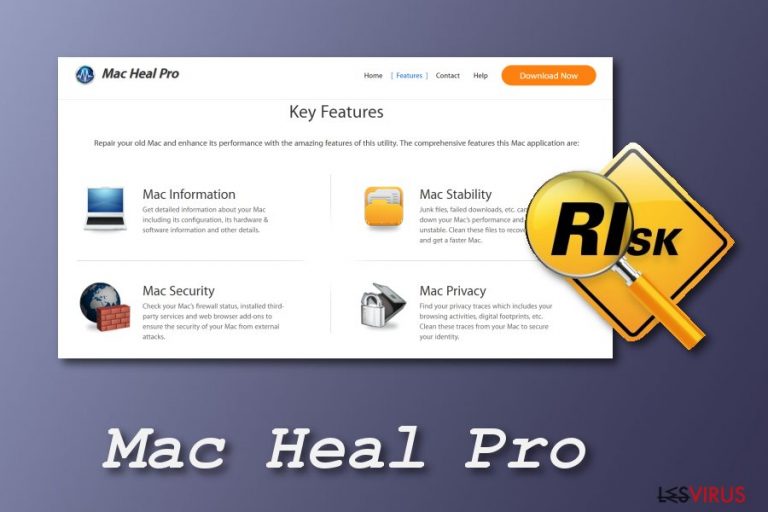 l'outil système Mac Heal Pro