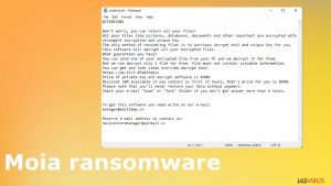 Moia ransomware