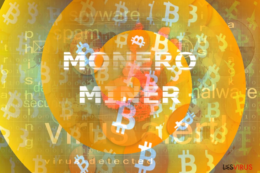 Illustration représentant le concept Monero Miner