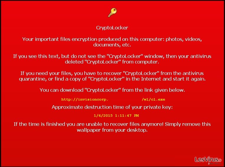 CryptoLocker instantané