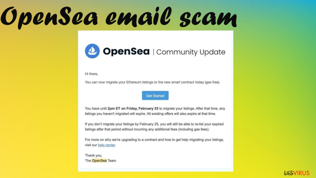 OpenSea email scam