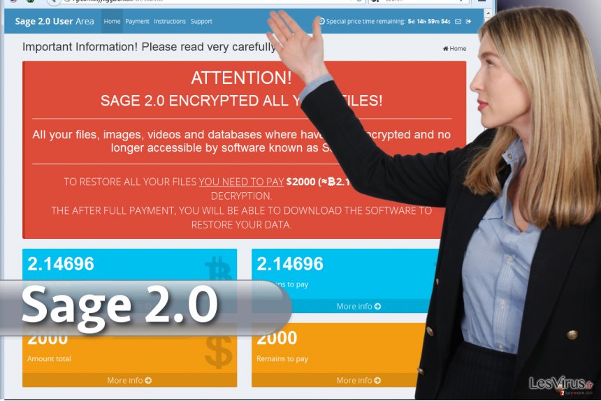 Le virus rançongiciel Sage 2.0 instantané Le virus rançongiciel Sage 2.0 instantané