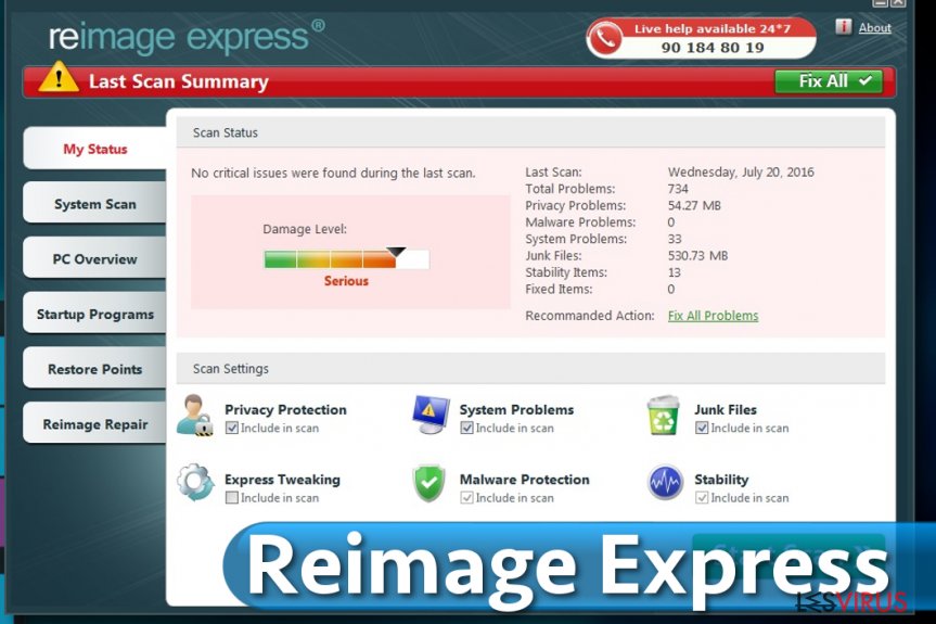 Reimage Express Scan Sommaire Reimage Express Scan Sommaire