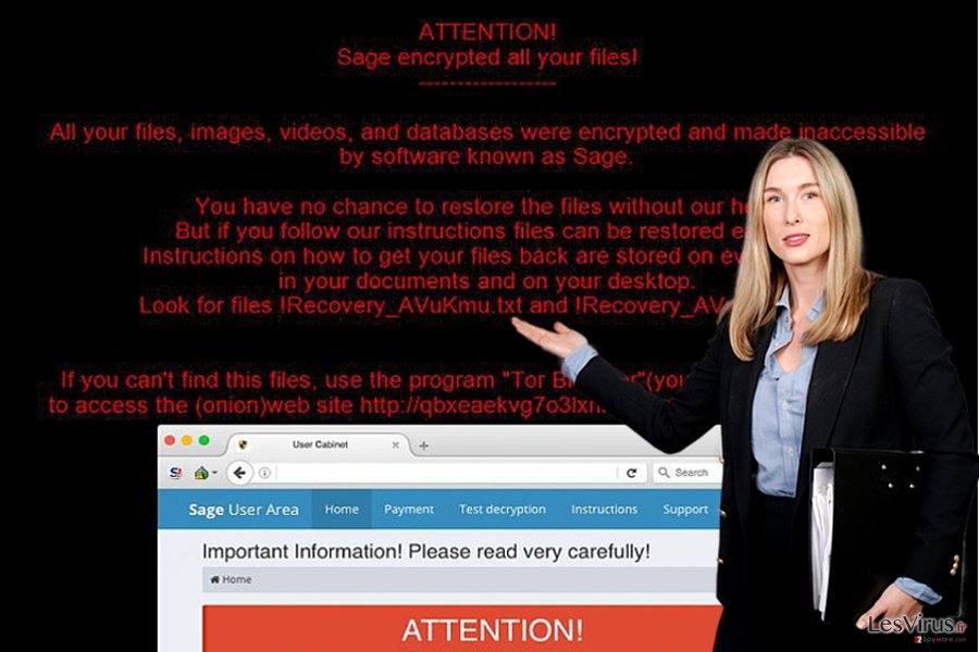 Le virus rançongiciel Sage instantané Le virus rançongiciel Sage instantané