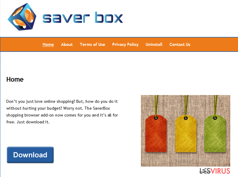 Saver Box ads
