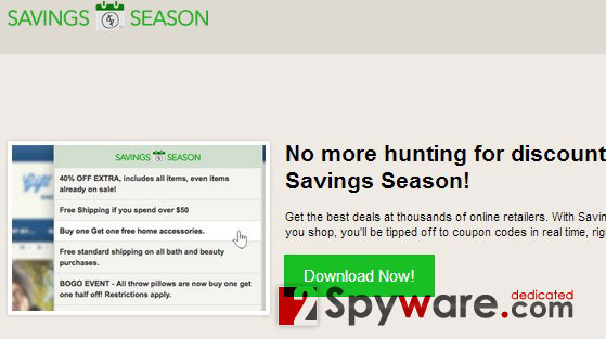 Savings Season ads instantané Savings Season ads instantané