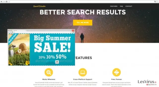 The picture showing Search Extender