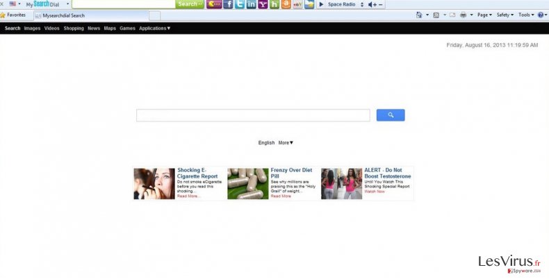 Start.mysearchdial.com redirect instantané Start.mysearchdial.com redirect instantané
