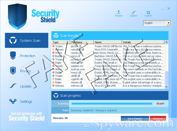 Security Shield instantané Security Shield instantané