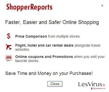 ShopperReports adware instantané ShopperReports adware instantané