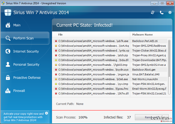 Sirius Win 7 Antivirus 2014 instantané Sirius Win 7 Antivirus 2014 instantané