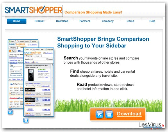 'Annonces de SmartShopper' virus instantané 'Annonces de SmartShopper' virus instantané