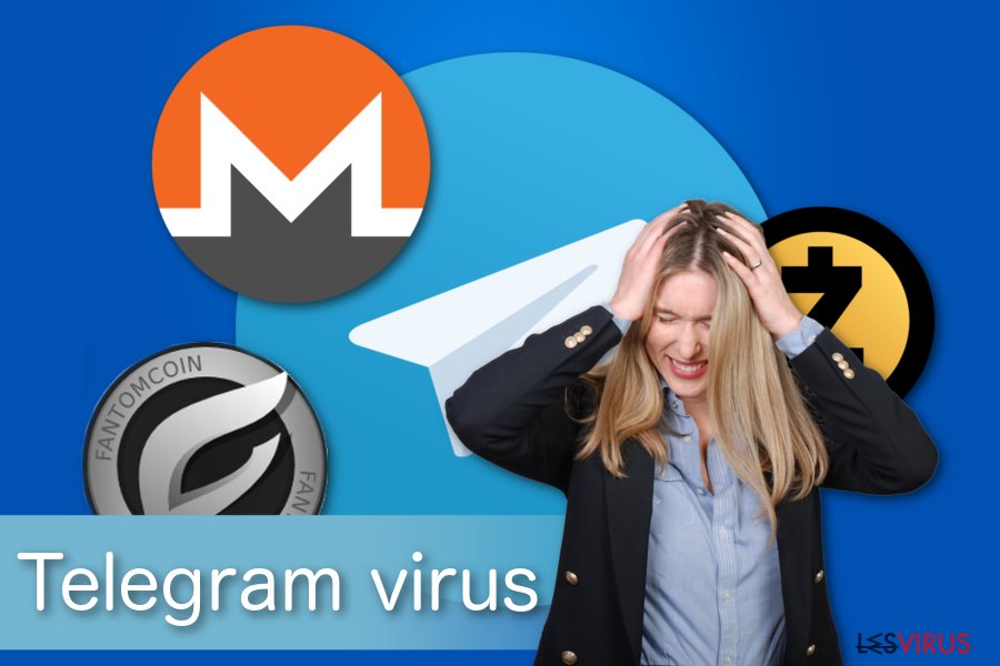illustration du virus Telegram