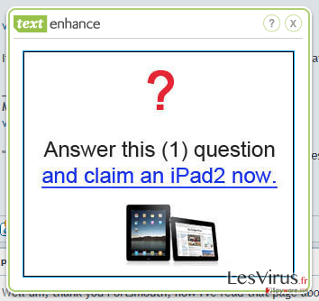 Text Enhance virus instantané Text Enhance virus instantané