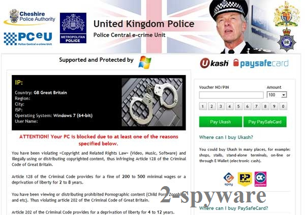 UK Police virus instantané UK Police virus instantané