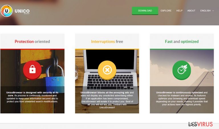 Unico Browser adware