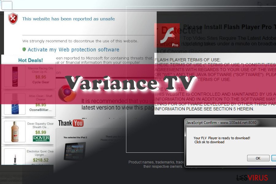 Variance TV instantané Variance TV instantané